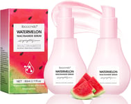 2PCS Watermelon Serum with Hyaluronic Acid Dew Drop - Glow Niacinamide Serum - H