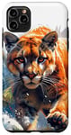 iPhone 11 Pro Max realistic cougar walking scary mountain lion puma animal art Case