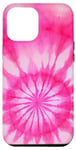 Coque pour iPhone 14 Pro Max Étui aquarelle rose Tie Dye DIY Design Aura