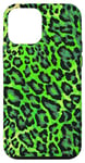 Coque pour iPhone 12 mini Imprimé léopard vert, motif animal unique inspiré de la jungle
