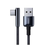 Ugreen armbåge USB - USB Type C-kabel 5 A Quick Charge 3.0 AFC FCP 0,25 m - Svart (70430US313)