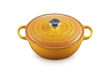 Le Creuset Signature Enamelled Cast Iron La Marmite Casserole Dish with Lid, 26 cm, 4.1 litres, Nectar, 21114266724430