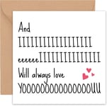 Funny Happy Wedding Anniversary Cards | Cute Valentine's Day Card | For Wife Hu