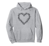 Coquette Heart Symbol of Love Valentines Day Roses Pullover Hoodie