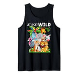 Let's Get Wild Animals Birthday Party Safari To The Zoo Tank Top