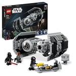 LEGO Star Wars TIE Bomber Model Building Kit, Starfighter with Gonk Droid Figure & Darth Vader Minifgure with a Lightsaber, Collectable Gift Idea 75347