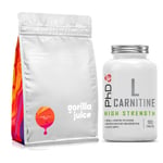Vegan Protein Powder Caramel Latte Crush 750G + PHD L-Carnitine Caps DATE 10/23