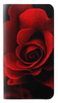 Red Rose PU Leather Flip Case Cover For iPhone XS Max