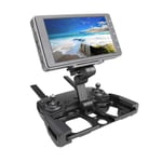 RC GearPro Aluminum Foldable Tablet Stand Cell Phone Bracket with Lanyard Support Crystal Sky Monitor for DJI Mavic 2 Pro/Mavic 2 Zoom/Mavic Pro/Mavic Air/Spark Drone Remote Controller (black)