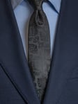 Smal svart slips - Polyester