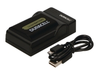 Duracell - USB-batteriladdare - Li-Ion - 1 x batterier laddas - svart