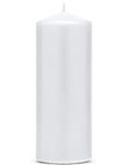 Vitt Blockljus 12x6 cm