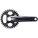 Shimano XT M8100 Crankset With Chainring - 12 Speed Dark Grey / 32 175mm