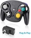 Manette Sans Fil Pour Nintendo Switch Gamecube - Compatible Avec La Console De Jeux Wii - Noir