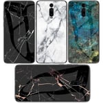 Xiaomi Mi 9T / 9T Pro Marmorskal 9H Härdat Glas Baksida Glassback V2 Green Emerald Green