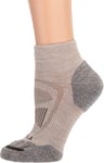 Merrell Women's 1 Pack Zoned Quarter Light Hiker Hiking Socks, Oatmeal Heather, S-M