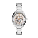 Fossil Outlet Women Vale Automatic Stainless Steel Watch