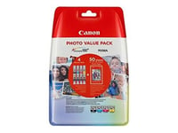 Canon CLI-521 Value 4 Ink Pack - CMYK Inks plus Free Photo Paper MX870 MP990