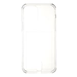 iPhone 12 Pro Max Grip Fleksibelt Plastikk Deksel m. Kortholder - Gjennomsiktig