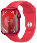 Apple Watch Series 9 GPS 45mm (PRODUCT)RED Aluminium Case with Sport Band - M/L MRXK3KS/A