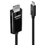 Lindy 43260 Câble Adaptateur USB Type C vers HDMI 0,5 M