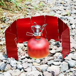 New 8 Plate Foldable Stove Windshield Outdoor Camping Accessory Cooking Gas Win