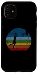 Coque pour iPhone 11 Vintage Basketball Dunk Retro Sunset Colorful Dunking Bball