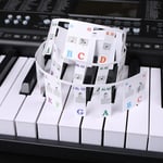Barn nybörjare Piano Keyboard färgklistermärken musikinstrumenttillbehör, stil: Imitation Piano Keys 61 Keys