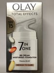 Olay Total Effects 7-in-1 SPF15 BB Cream,moisturiser + foundation Medium - 50ml