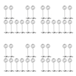 40Pcs Swirl Table Number Photo Holder Stands for Weddings Party Gatherings K7Z1