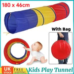 Kids Pop Up Play Tent Ball Pit Baby Tunnel Playhouse for Indoor Outdoor Garden