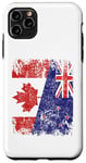 iPhone 11 Pro Max New Zealand Canada Flags | Half Canadian New Zealander Roots Case