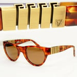 Gianni Versace 1996 Mens Vintage Brown Gold Square Sunglasses MOD 533 COL 806