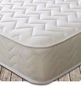 Starlight Beds Essentials Zig Zag Small Double Mattress with Springs and Memory Foam. 7.5 Inch Budget Mattress. Soft Firmness, White (120x190x19cm)