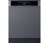 HOTPOINT H3B L626 X UK Full-size Fully Integrated Dishwasher, Silver/Grey