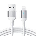 Joyroom USB-A till Lightning kabel 2.4A, 2m - Vit