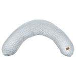 BÉABA - Big Flopsy™ - Coussin de grossesse et d'allaitement - Fleur de coton® - Gris Chiné, 180 cm