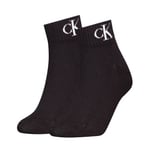 Calvin Klein Strumpor 2P Women Monogram Quarter Socks Svart Strl 39/42 Dam