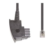 E+P T 37, 10 M, Tae, Rj-12 (6P4c), Transparent, Svart, Hankoppling, Hankoppling