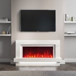 https://furniture123.co.uk/Images/AGL035_3_Supersize.jpg?versionid=152 White Freestanding Alexa Electric Fireplace with LED Lights- Amberglo
