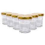 Argon Tableware Glass Jam Jars with Lids - 42ml - Pack of 6