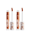 NYX Womens 2 x Professional Makeup Filler Instinct Plumping Lipgloss 2.5ml - 05 New Money - NA - One Size