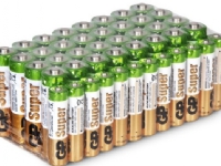 GP Batteries Super Alkaline 32x AA +12x AAA, Engångsbatteri, AA, Alkalisk, 1,5 V, 44 styck, Guld, Grön, Vit