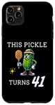 Coque pour iPhone 11 Pro Max Pickleball This Pickle TURNS 41 Pickleball 41e anniversaire