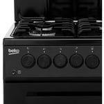 Beko KA52NEK 50cm Single Oven Gas Cooker With Eye Level Grill - Black