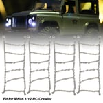 4Pcs RC Wheel Tires Metal Snow Chain Tire AntiSlip Chain For MN86 1/12 RC C ~^