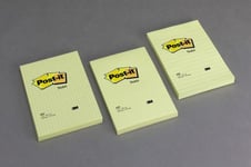 Post-It Super Sticky Klisterblock 655-12Sscy-Eu, Gult, 76X127mm, 90 Ark (3M0682)