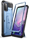 SUPCASE UB Pro Series Designed for Samsung Galaxy S20 Plus Case / S20 Plus 5G Case (2020 Release), Dual Layer Rugged Holster & Kickstand Case Without Built-in Screen Protector (MetallicBlue)