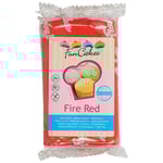 Röd Sockerpasta Fire Red
