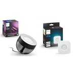 Philips Hue White & Color Ambiance, lampe Iris, compatible Bluetooth, Noir, fonctionne avec Alexa & Bridge 2.0 : Hub Central de Contrôle d'Éclairage Intelligent, fonctionne avec Alexa